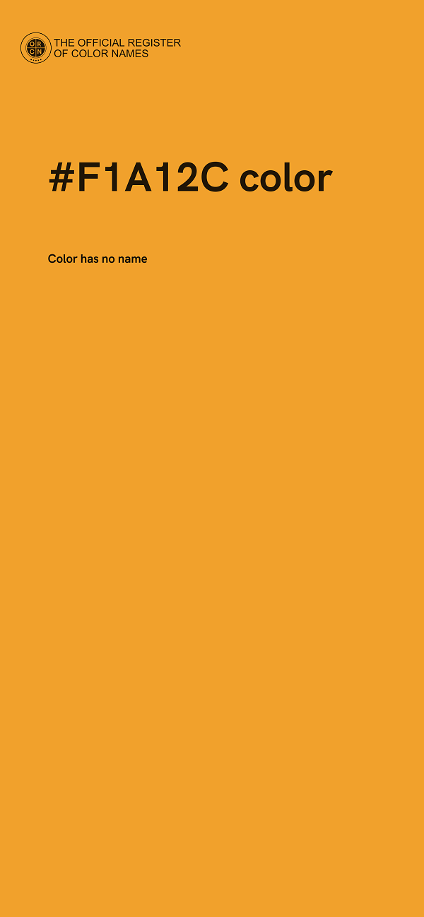 #F1A12C color image