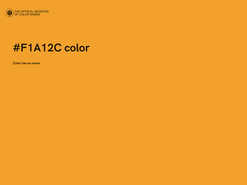 #F1A12C color image