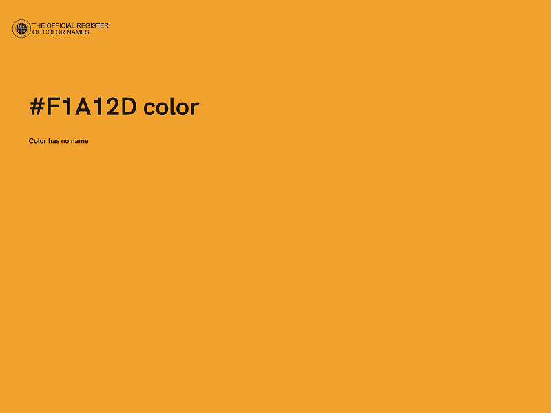 #F1A12D color image