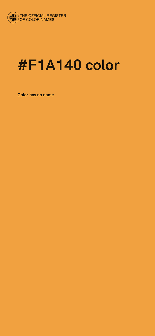 #F1A140 color image
