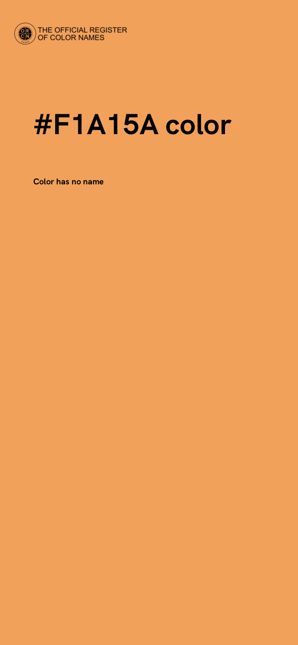#F1A15A color image