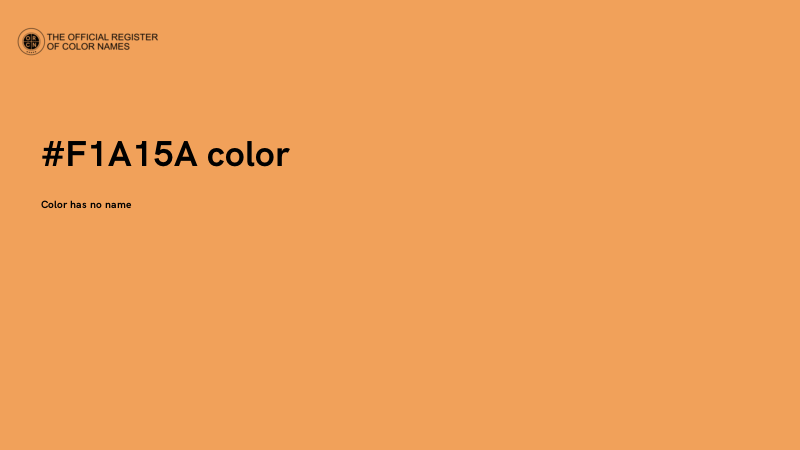 #F1A15A color image