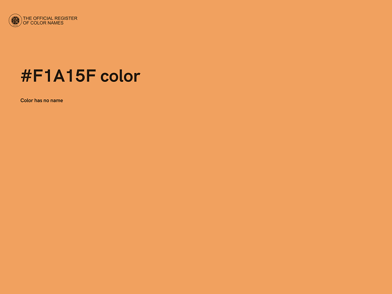 #F1A15F color image