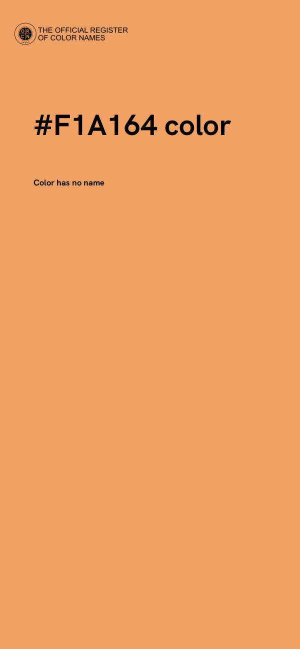 #F1A164 color image