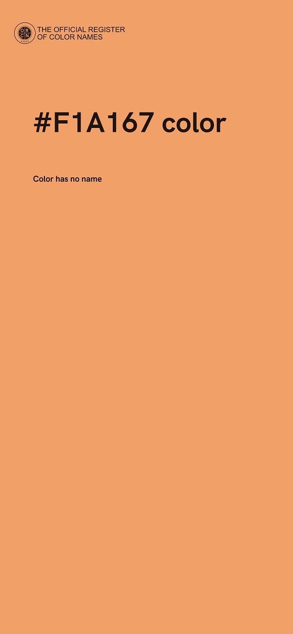 #F1A167 color image