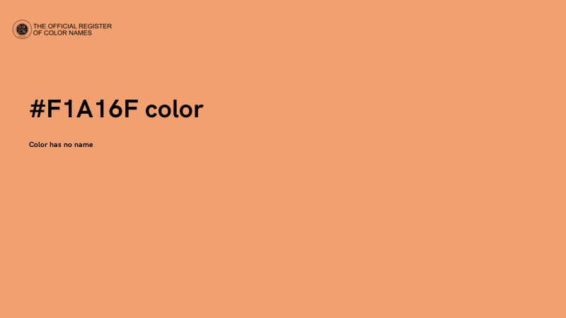 #F1A16F color image