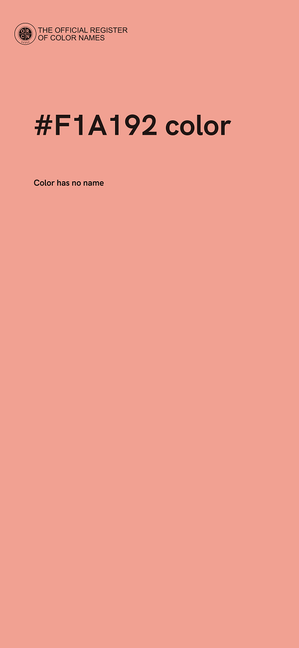 #F1A192 color image