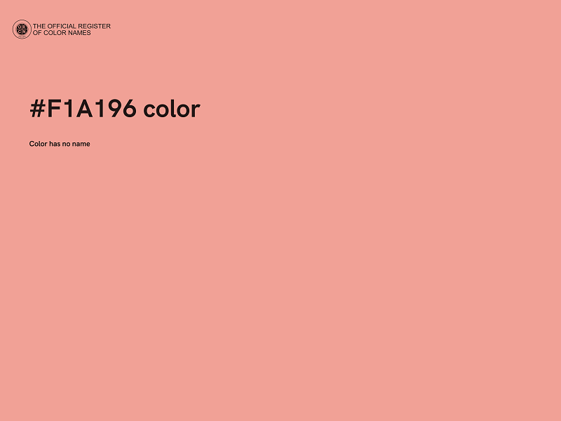 #F1A196 color image