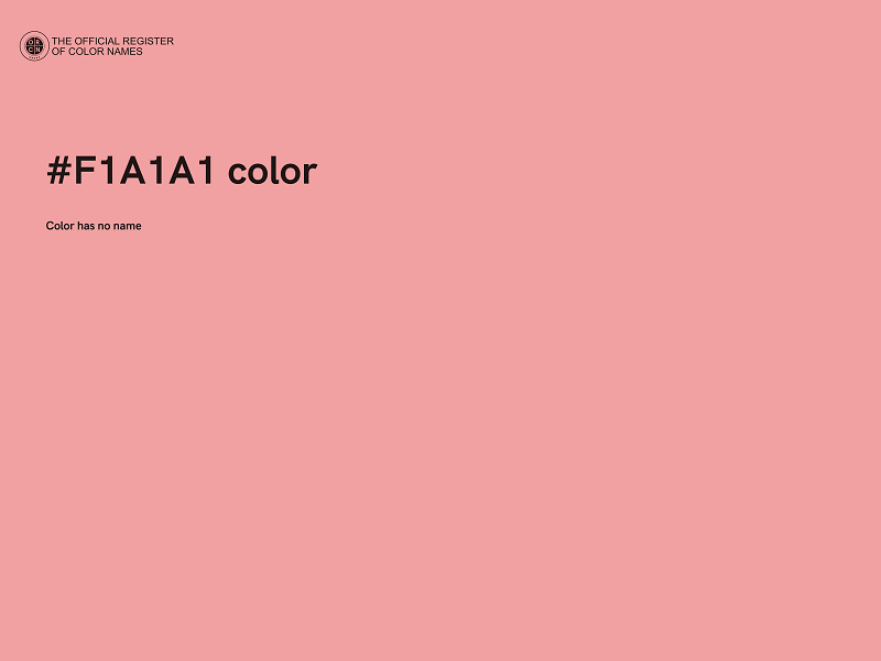 #F1A1A1 color image