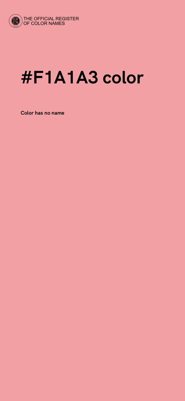 #F1A1A3 color image