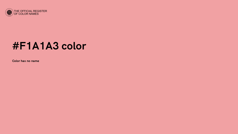 #F1A1A3 color image