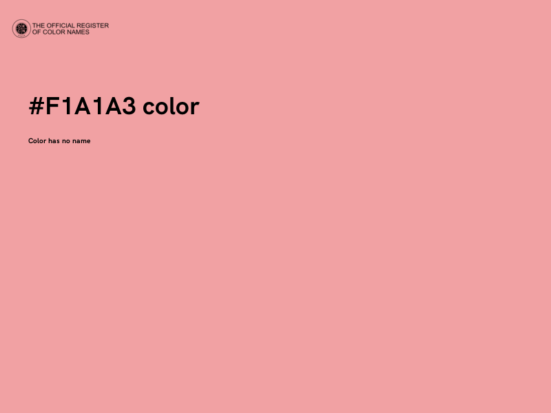 #F1A1A3 color image
