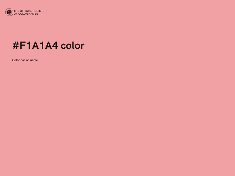 #F1A1A4 color image