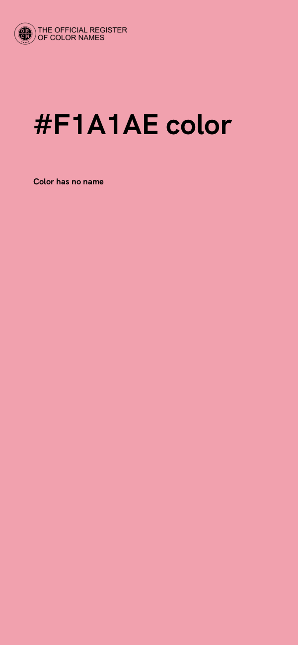 #F1A1AE color image