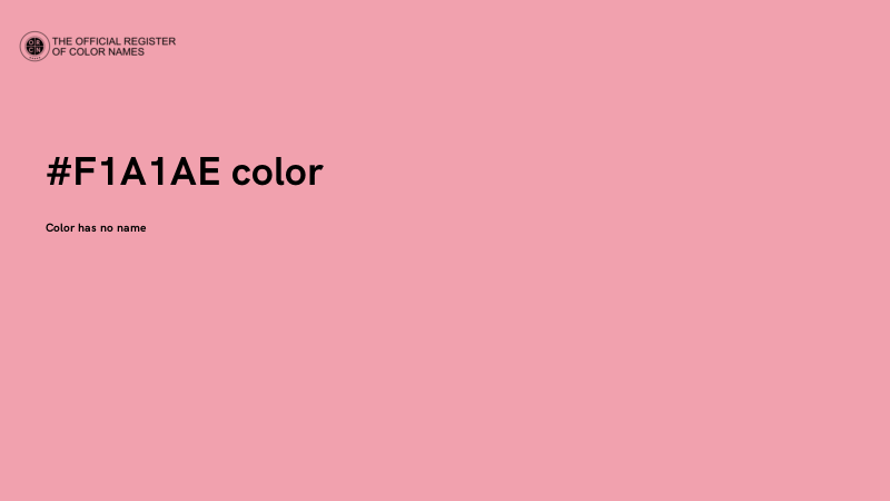 #F1A1AE color image
