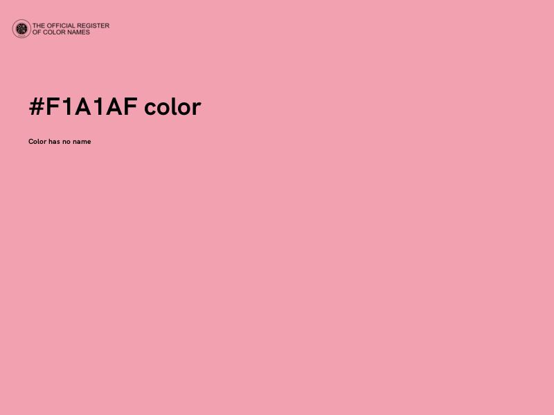 #F1A1AF color image