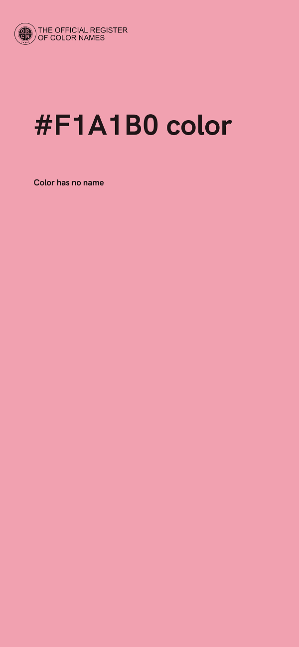 #F1A1B0 color image