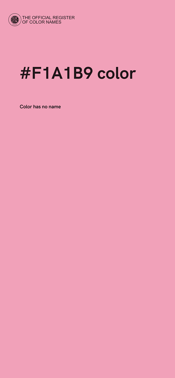 #F1A1B9 color image