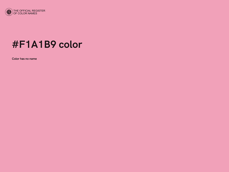 #F1A1B9 color image