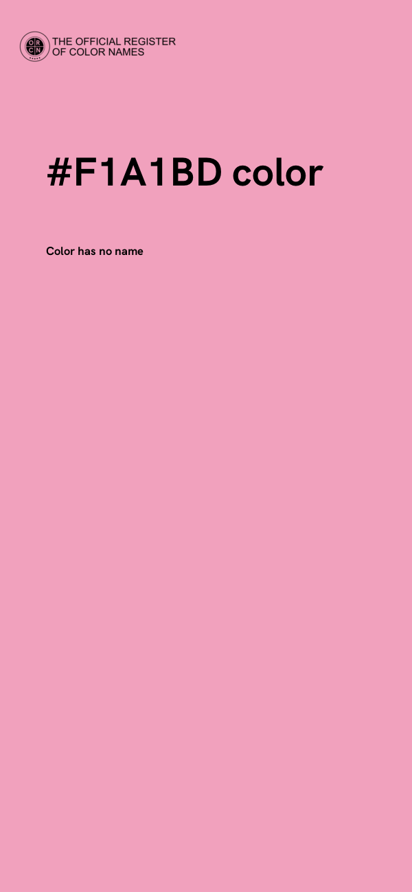 #F1A1BD color image