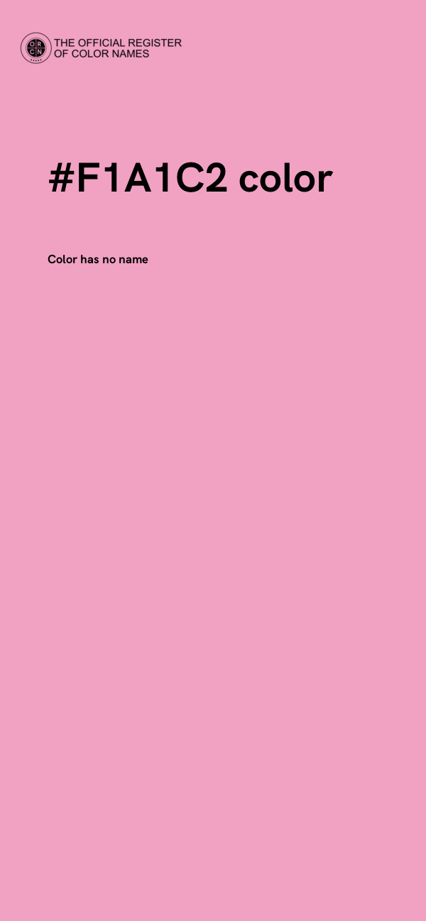 #F1A1C2 color image