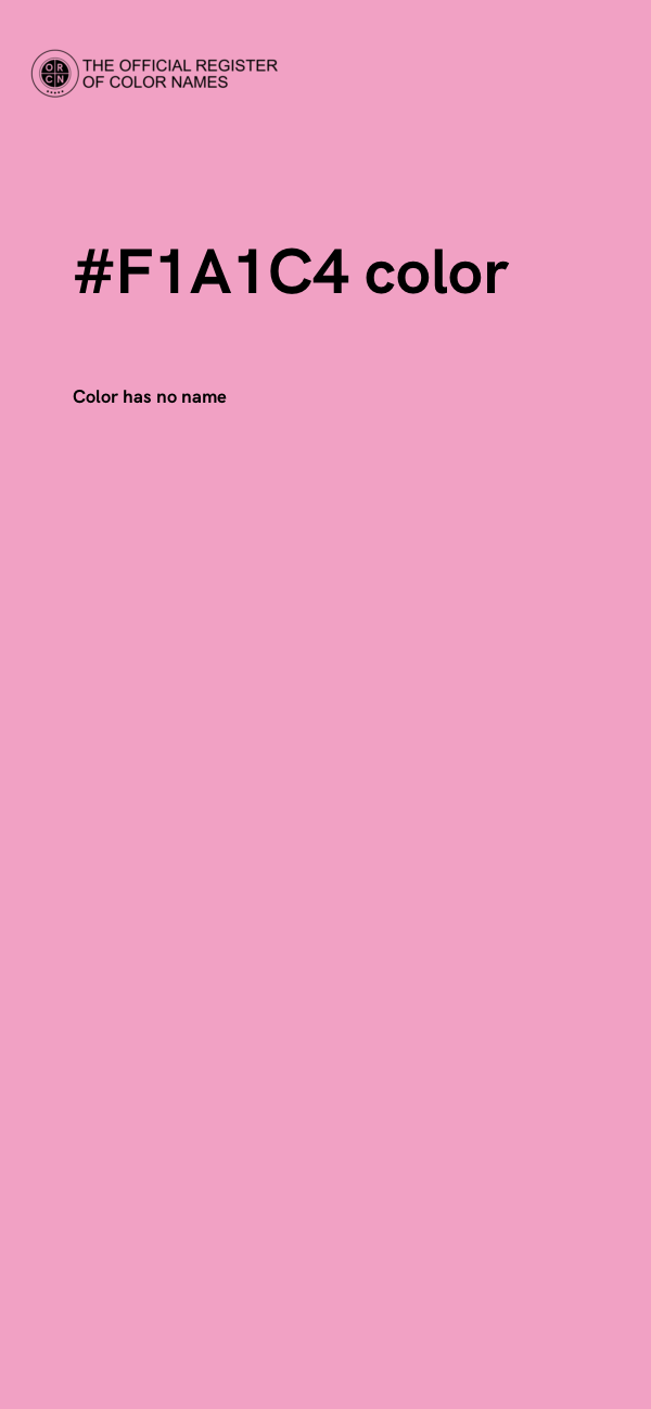#F1A1C4 color image