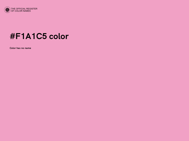 #F1A1C5 color image