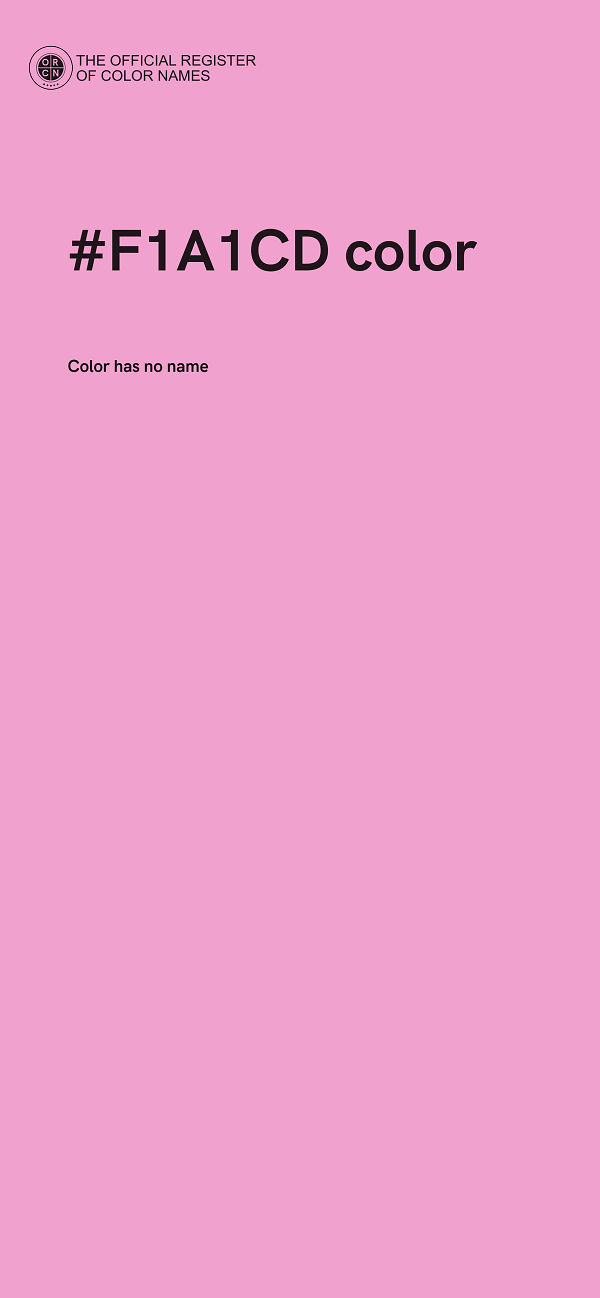 #F1A1CD color image