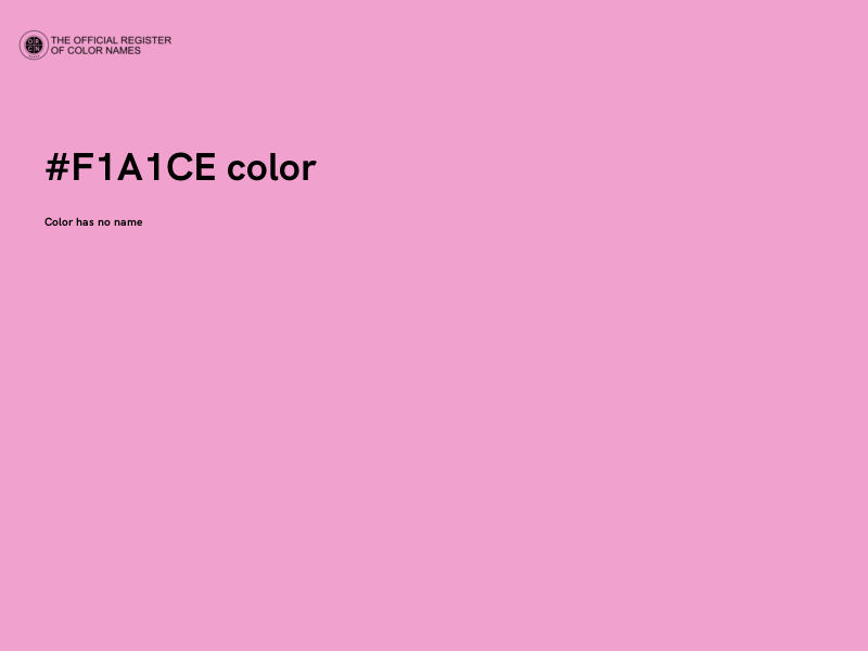 #F1A1CE color image