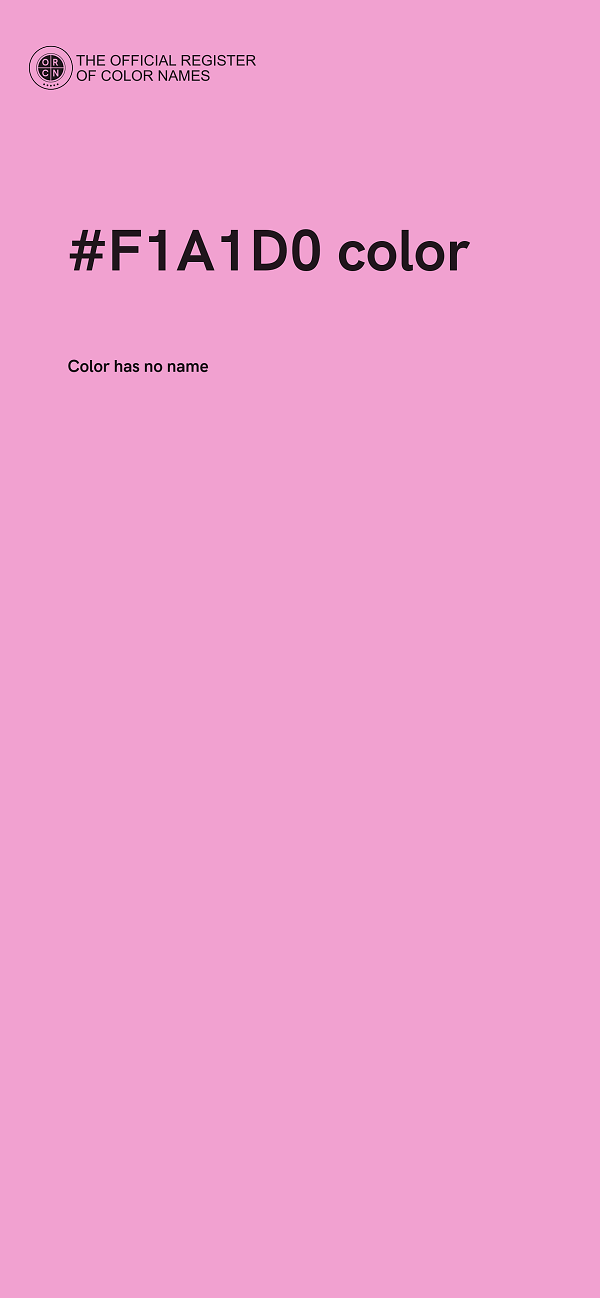 #F1A1D0 color image