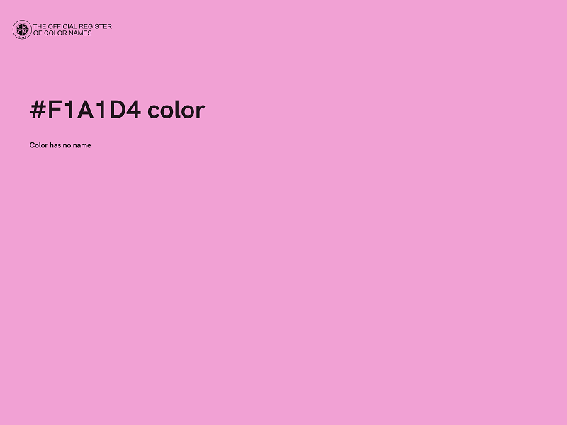 #F1A1D4 color image