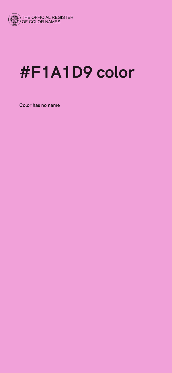 #F1A1D9 color image