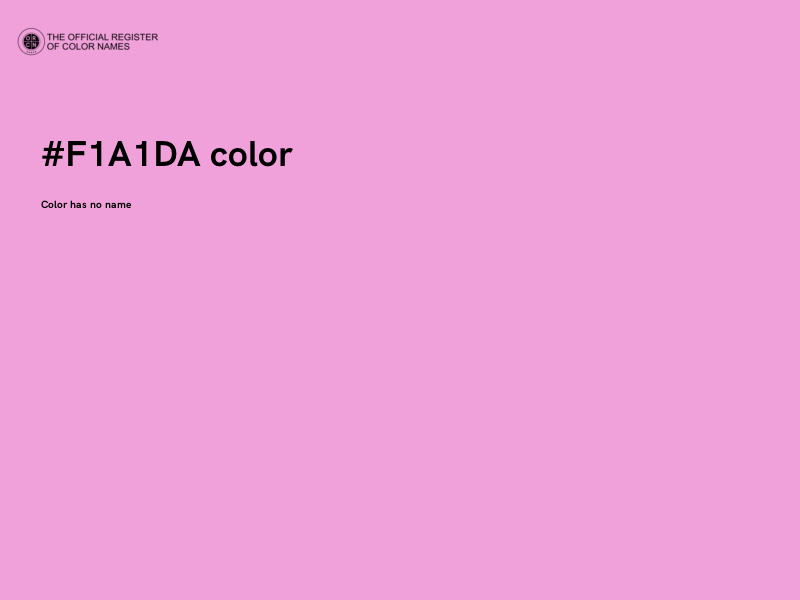 #F1A1DA color image