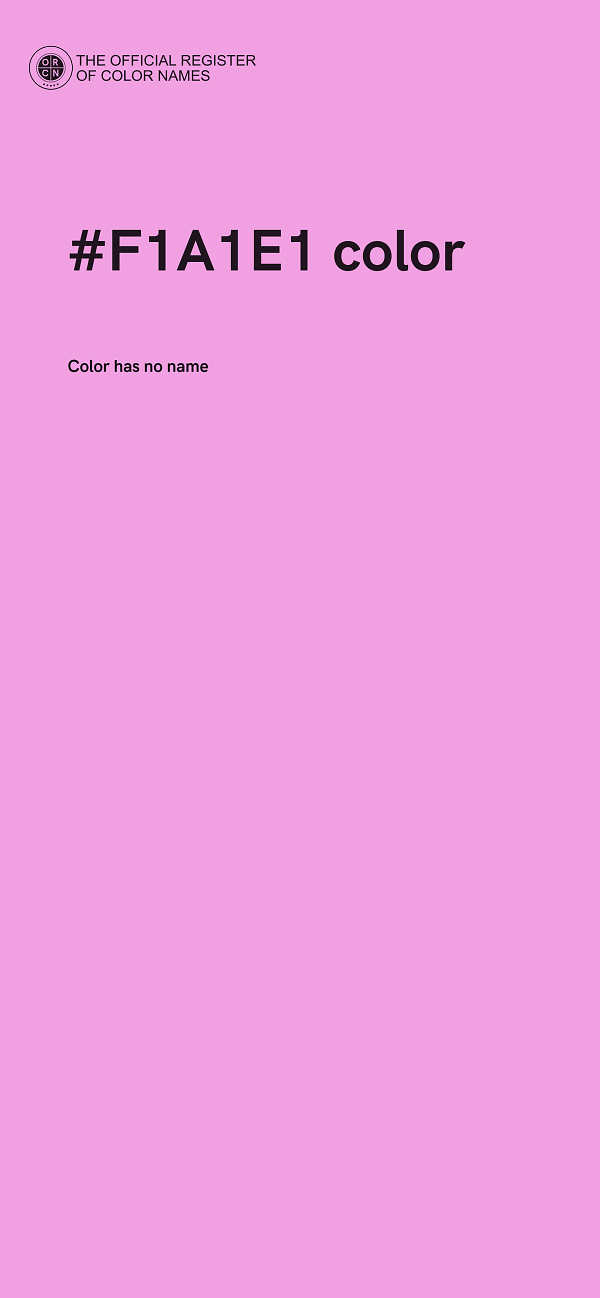 #F1A1E1 color image