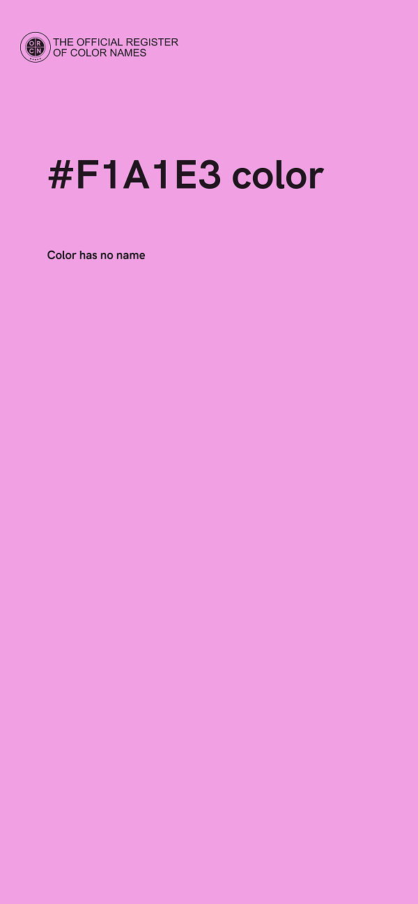 #F1A1E3 color image