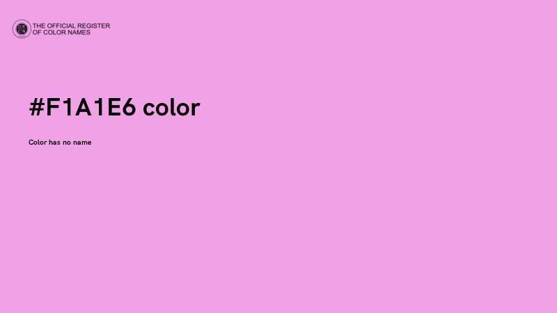 #F1A1E6 color image