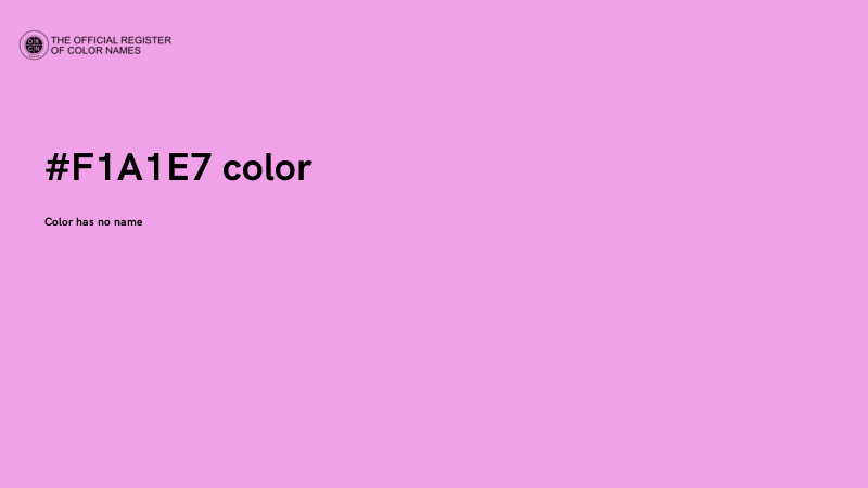 #F1A1E7 color image
