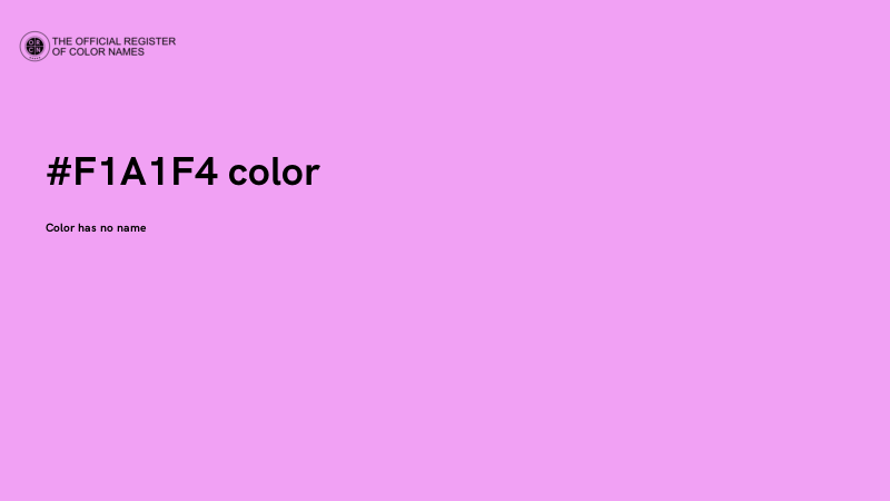 #F1A1F4 color image