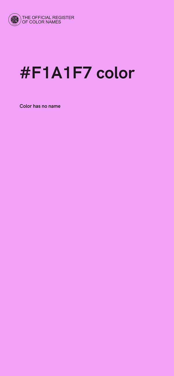 #F1A1F7 color image