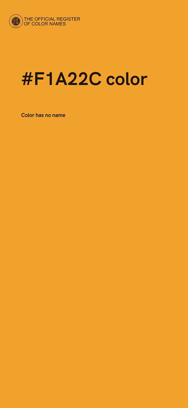 #F1A22C color image