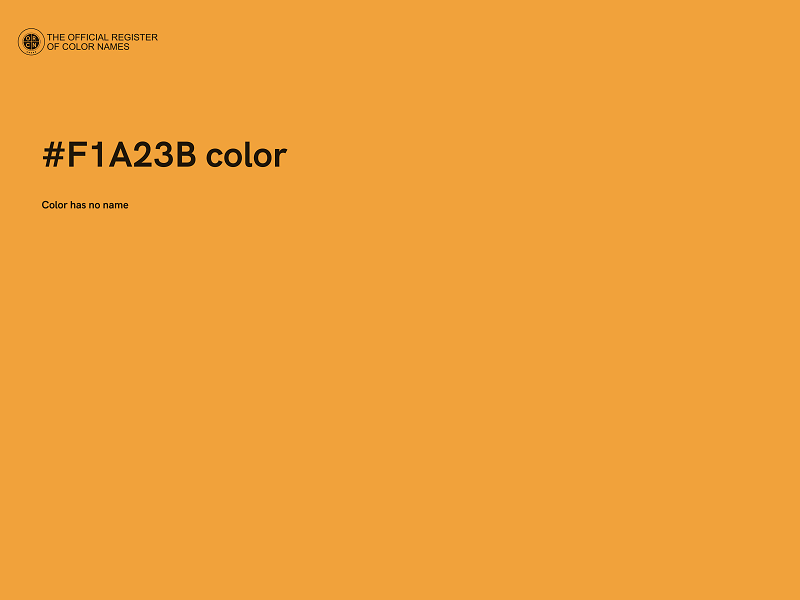 #F1A23B color image