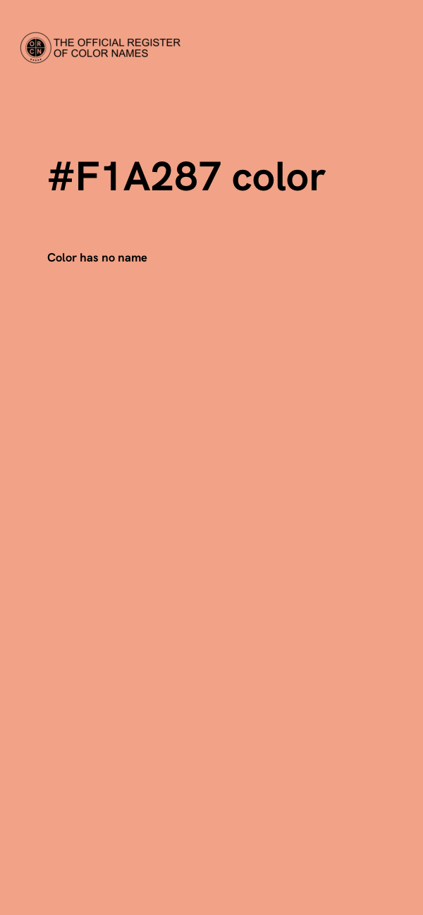 #F1A287 color image