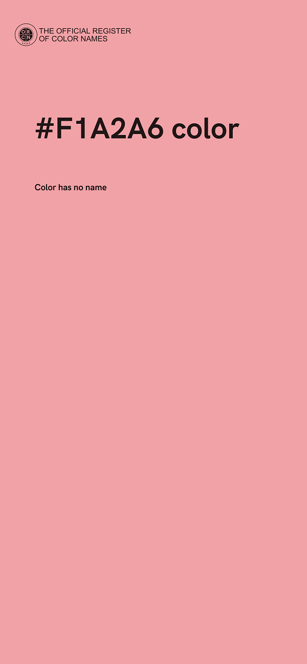 #F1A2A6 color image