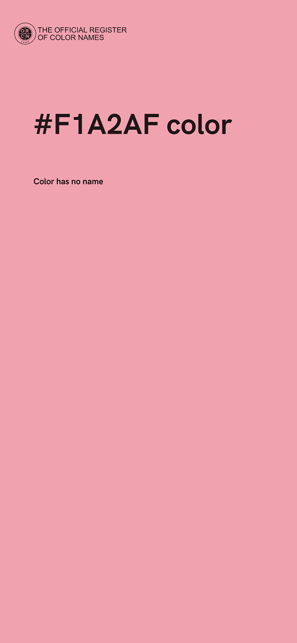 #F1A2AF color image