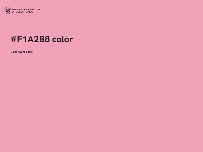 #F1A2B8 color image