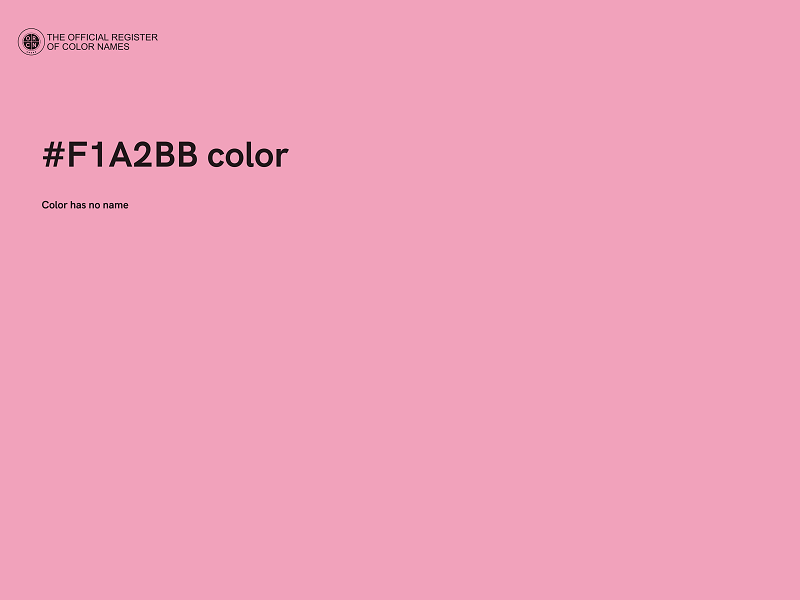 #F1A2BB color image