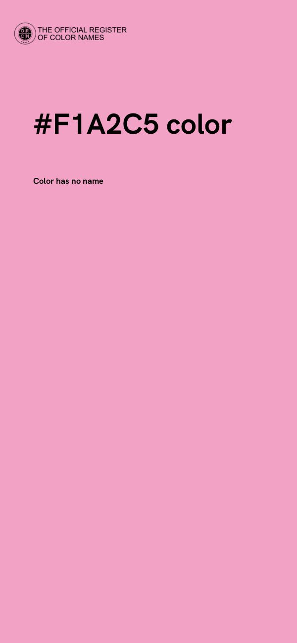 #F1A2C5 color image