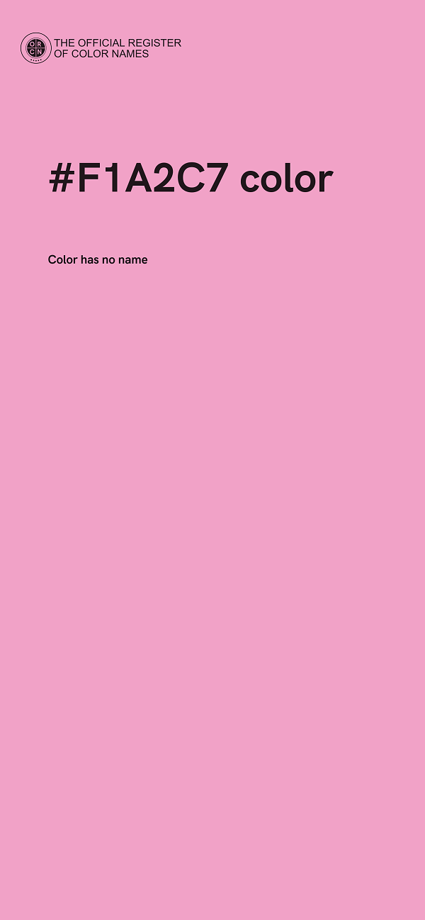 #F1A2C7 color image
