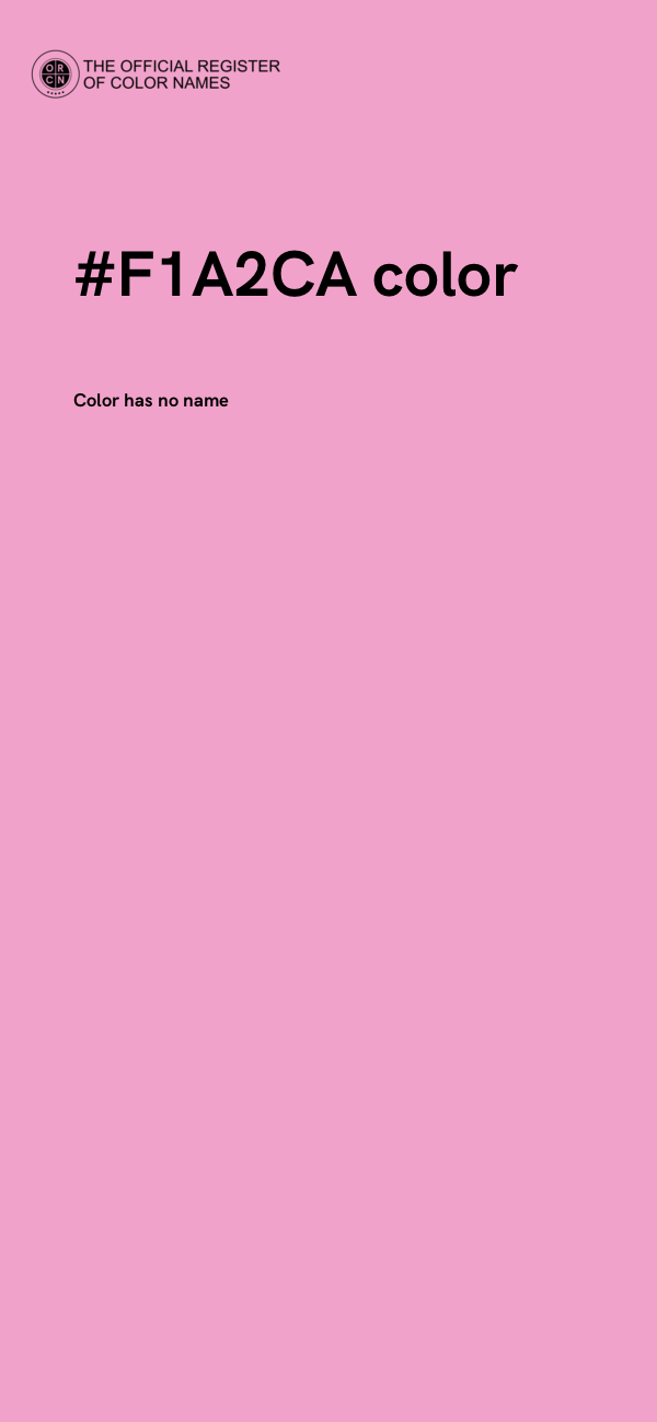 #F1A2CA color image