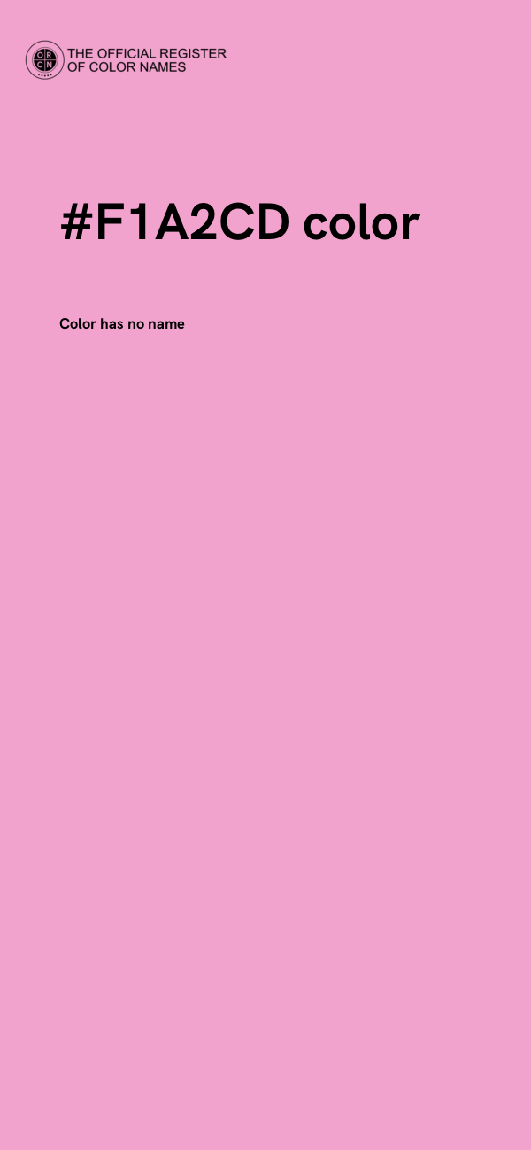 #F1A2CD color image